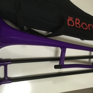 プラスチック製管楽器 Bテナートロンボーン pBONE パープル...
