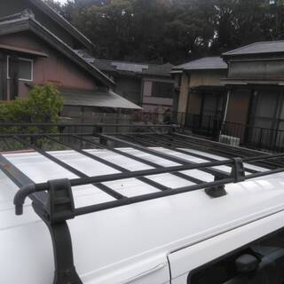 ミニキャブバン　19年式　ハイルーフ　クリッパーバンにも？　ルーフキャリア　手渡しOKですの画像