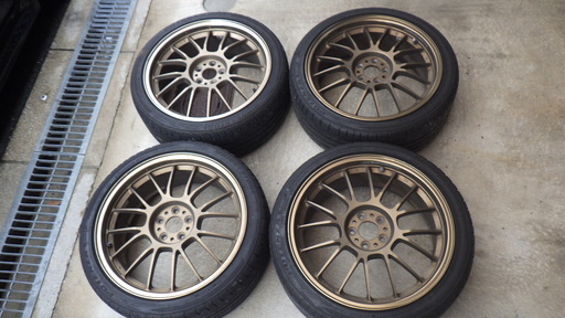 受付締め切りました。18インチ レイズ RAYS VOLK RACING SE37K  4本 POTENZA S001 215/40R18