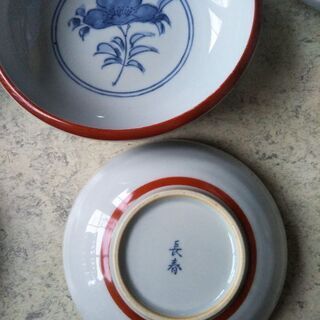 高級 和食器 伊万里中鉢&小鉢セット 富貴長春 縁起物の画像