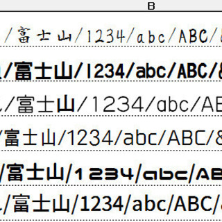 フォントサンプル3　全国郵送　オリジナルステッカー格安制作