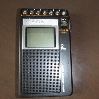 SONY  FM/AMポケットラジオ ICF-R553黒　差し上げます