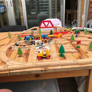 BRIO  木の線路セット トーマス列車あり お値下げの画像