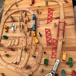 BRIO  木の線路セット トーマス列車あり お値下げの画像