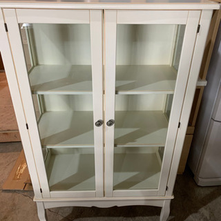 ☆オシャレなアンティーク風 飾り棚 白家具 ホワイト 目立つ傷なし☆