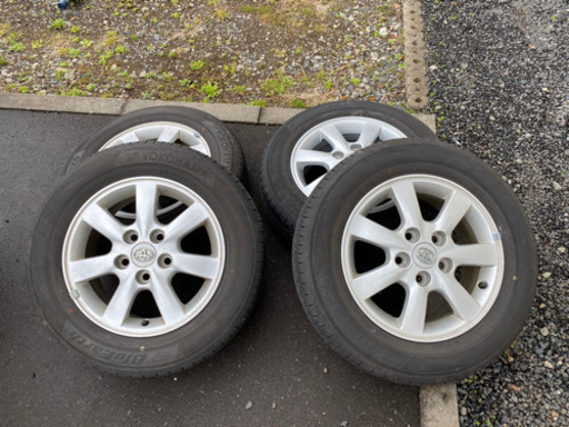 195/65R15 夏タイヤ　アルミ　セット　バリ山