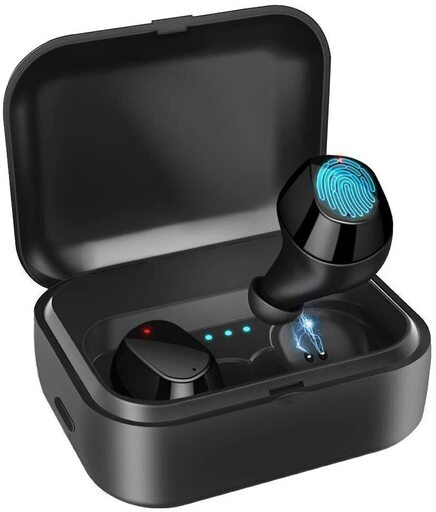 Bluetoothイヤホン／完全ワイヤレス／自動ペアリング／電池残量表示／左右分離型／最大15時間音楽再生