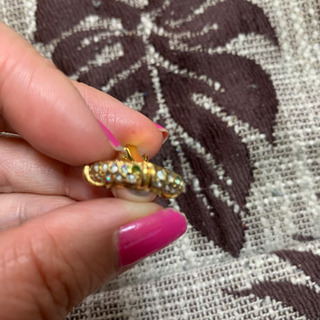 キラキラパールイヤリングの画像