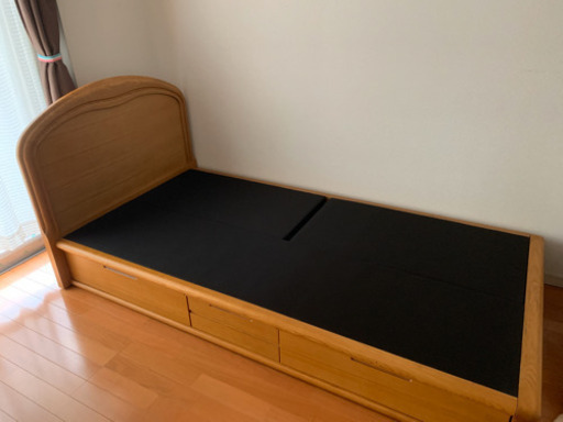 【美品格安】シングルベッド/ 天然木 / かねたや家具店 / ROOMDECO