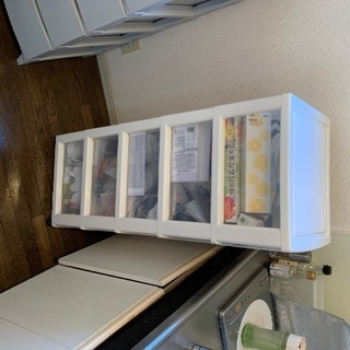 収納ケース五段　キャスター付き