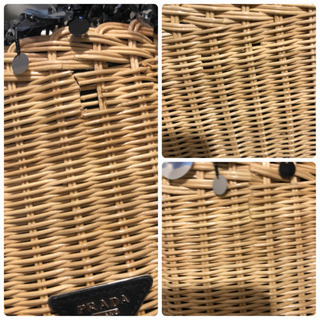 PRADA かごバッグ　プラダ　サマーバッグ　籠バッグ　カゴバッグの画像