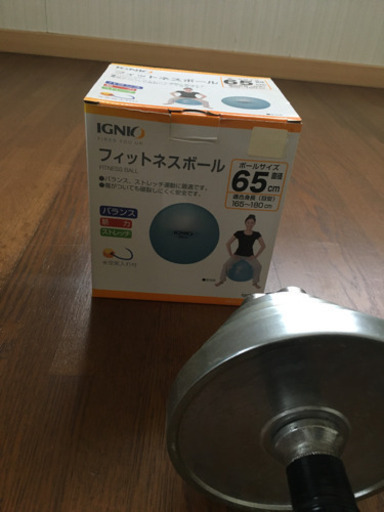 【決まりました】アルインコフィットネスバイク　ダンベル　フィットネスボール