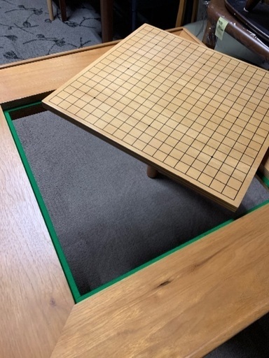 将棋　囲碁　両対応　高さ2段足調整　テーブル