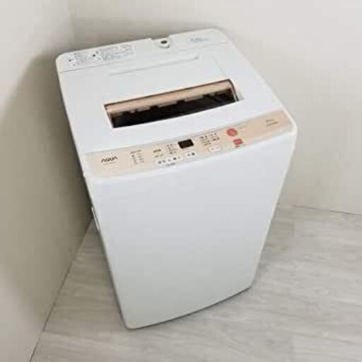 洗濯機-アクア 5.0kg 全自動洗濯機 ホワイトAQUA AQW-S50D-W