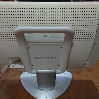 無料　シャープ液晶マルチメディアモニター　LL-M17W1 17インチワイドの画像