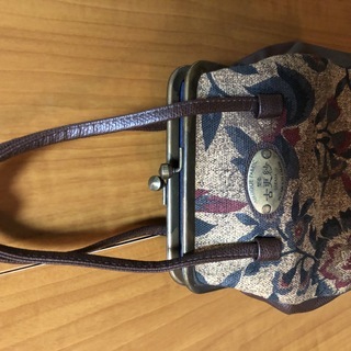 型染 古更紗 SARASA がま口 ポーチ