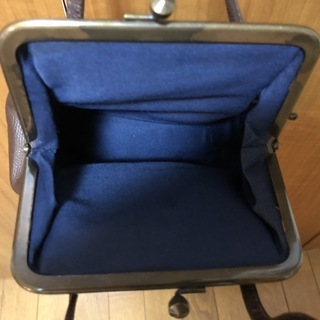 型染 古更紗 SARASA がま口 ポーチの画像