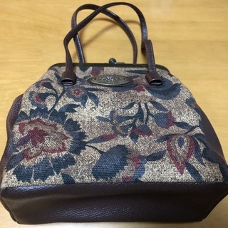 型染 古更紗 SARASA がま口 ポーチの画像