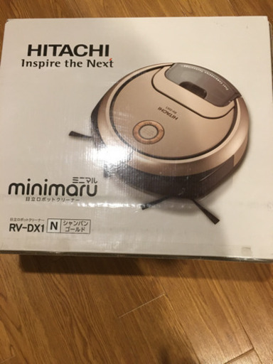 HITACHI 日立 ミニマル ロボット掃除機 RV-DX1(N) シャンパンゴールド