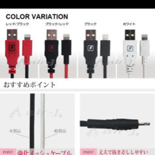iPhone USBケーブル 定価3000円新品の画像