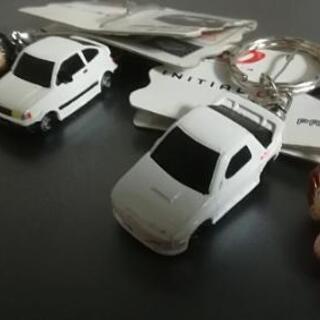 お話し中★頭文字D のFC3SとAE85 キーホルダー