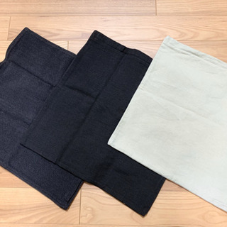【無印／美品】クッションカバー 3点セット 無印良品