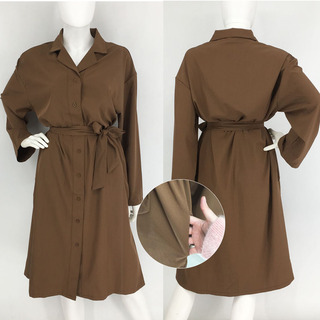 ★新品★送料全国無料★シャツワンピース ロング ★の画像