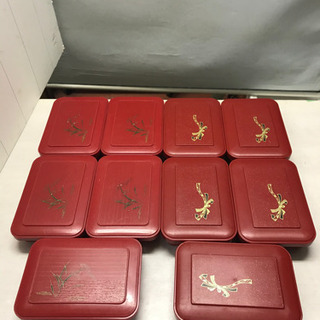 お弁当箱ご飯用☆82566蓋付柄2種10個セット