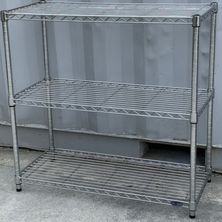 格安で！アイリス メタルラック◇3段◇シルバー◇収納