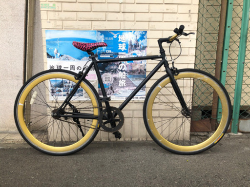 【中古車】700C ピストバイク ハンドル短め