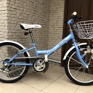 子供用自転車（20インチ）屋内保管のため美品、鍵2本、防犯登録カ...