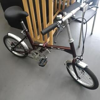 売り切れました【中古自転車】美品　16インチ折り畳み式自転車　車に積んでおくと便利！