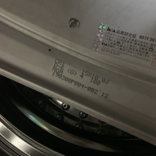 work meister cr01 15インチ pcd100