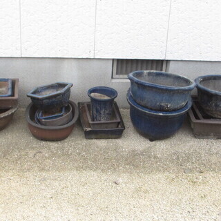 【売約済み】☆無料☆地元のみ☆植木鉢　いろいろまとめてセット☆盆...