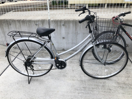 27インチ 6段変速 自転車 シティサイクル