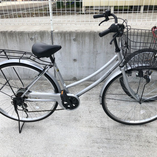 27インチ 6段変速 自転車 シティサイクル 