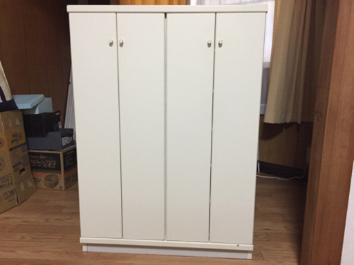 白い靴箱 下駄箱 シューズボックス