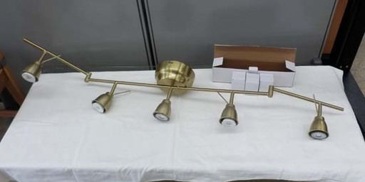 スポットライト 5灯 変型可能 LED オシャレ ヴィンテージ風 ライト 照明 ペイペイ対応 札幌市西区西野