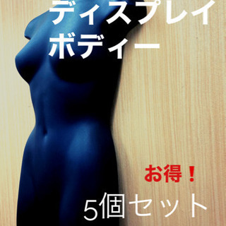 【5個セット】プロ用 トルソー ハンガー　半身ボディー　店舗ディ...