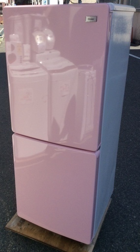 【RKGRE-284-1】特価！ハイアール/148L 2ドア冷凍冷蔵庫/JR-NF148A/ピンク/中古品/2018年製/当社より近隣無料配達！