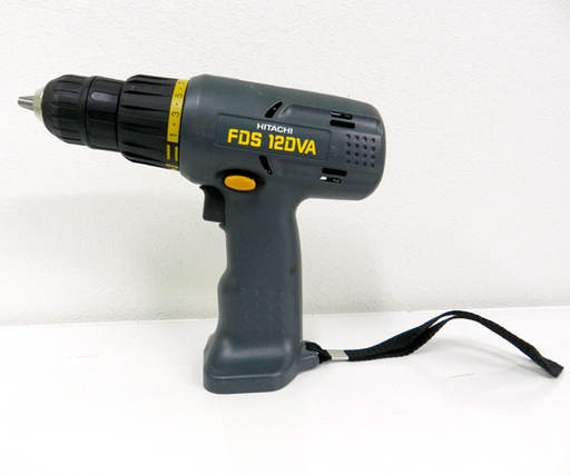 日立工機 12mm 12V 充電式 コードレスドライバドリル FDS 12DVA 充電器 バッテリ1個 ケース付 動作品 ☆ PayP
