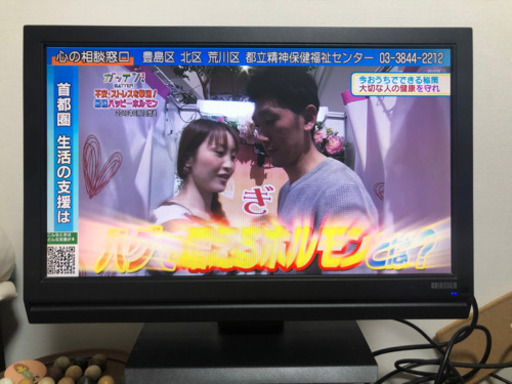 IO-DATA PCモニター 地デジチューナー内蔵　HDMIケーブル付き
