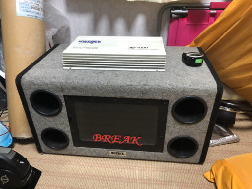 車載用ウーファー、アンプ