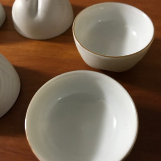 新品　灘酒　和合盃　5点セット　おたふく　おかめ　レトロ　盃　杯　お猪口　猪口 の画像