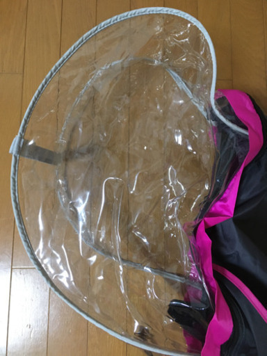自転車用チャイルドシート 前用 カバー付き ブラック【中古】