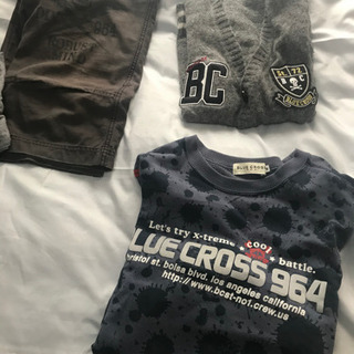 男児ブルークロス　M １５０cm 位　4点セットの画像