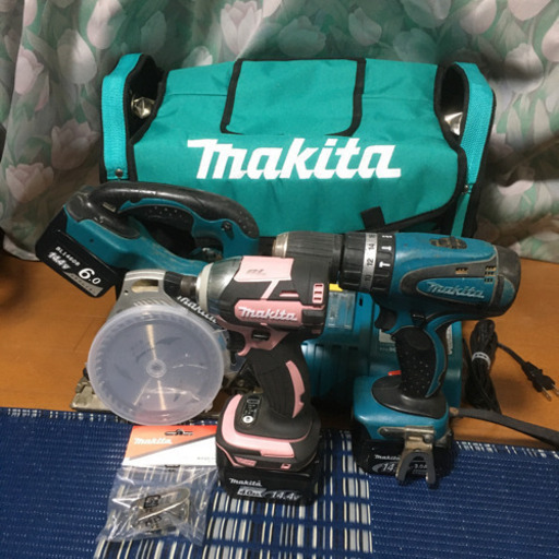 14.4Vセット　マキタ インパクトドライバー　DIYセット　振動ドリル　バック