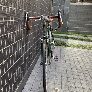 自転車（ロードバイク/ツーリングバイク）※グリーン・泥除け付、空気