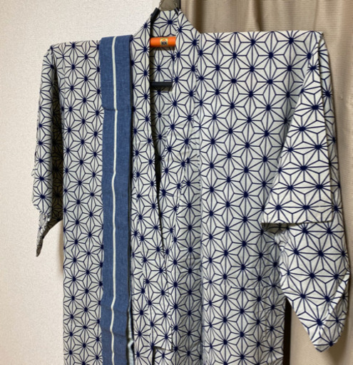 【中古極美品】本格メンズ浴衣/帯セット