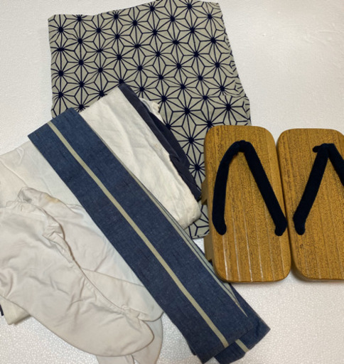 【中古極美品】本格メンズ浴衣/帯セット